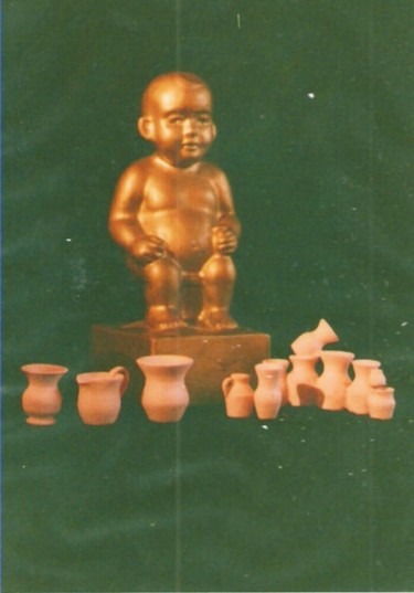 Sculpture intitulée "bouddha.jpg" par Hasch, Œuvre d'art originale