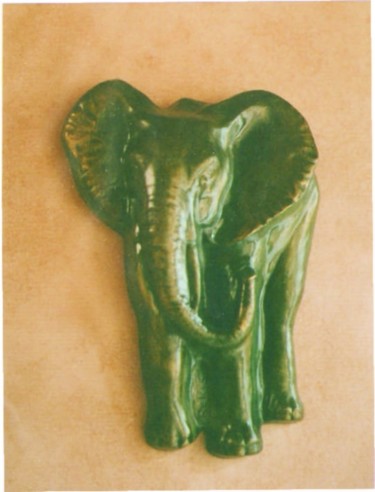 Sculpture intitulée "elephant.jpg" par Hasch, Œuvre d'art originale, Coulage