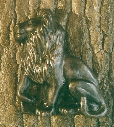 Skulptur mit dem Titel "lion_(patine).jpg" von Hasch, Original-Kunstwerk, Giesserei