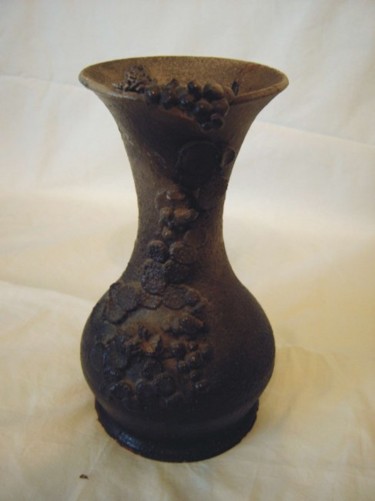 Sculpture intitulée "vase_marron.jpg" par Hasch, Œuvre d'art originale, Terre cuite