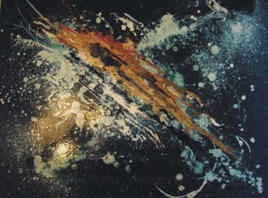 Peinture intitulée "espace.jpg" par Hasch, Œuvre d'art originale, Huile