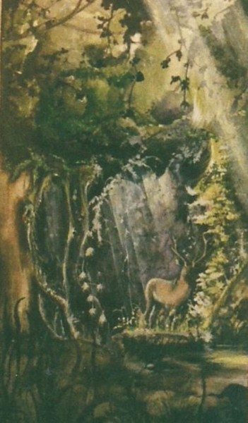 Peinture intitulée "cerf.jpg" par Hasch, Œuvre d'art originale