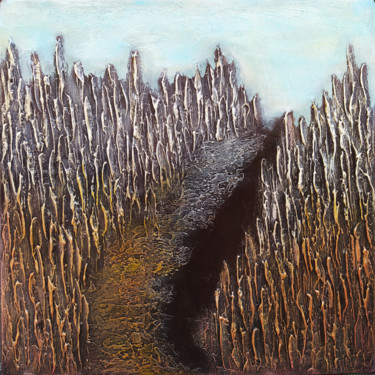 제목이 "Mountains"인 미술작품 Hasmik Mamikonyan로, 원작, 아크릴 나무 들것 프레임에 장착됨
