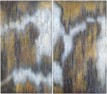 Картина под названием "Rocks" - Hasmik Mamikonyan, Подлинное произведение искусства, Акрил Установлен на Деревянная рама для…