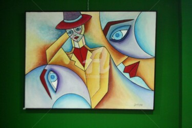 Peinture intitulée "10428894-5838602083…" par Hassan Dahane, Œuvre d'art originale