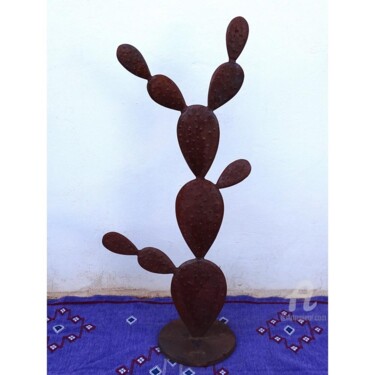 Sculpture titled "CACTUS" by Hassan Laamirat, Original Artwork, Metals