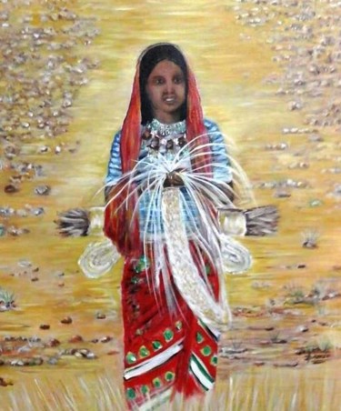 Peinture intitulée "Mahissa" par Dahelo, Œuvre d'art originale, Acrylique