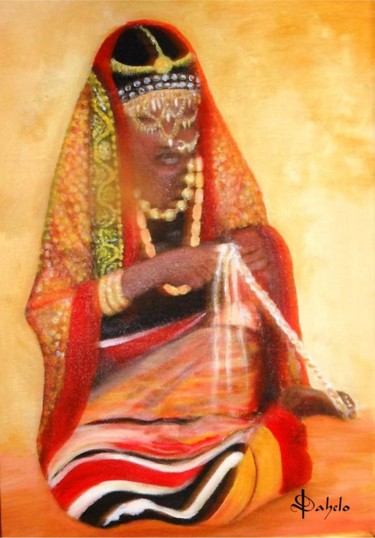 Peinture intitulée "hasna.jpg" par Dahelo, Œuvre d'art originale