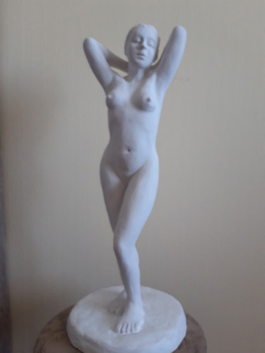 Скульптура под названием "Таня" - Екатерина Хасьянова, Подлинное произведение искусства, Гипс