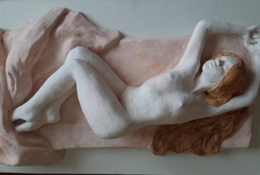 Скульптура под названием "Розовый сон" - Екатерина Хасьянова, Подлинное произведение искусства, Гипс