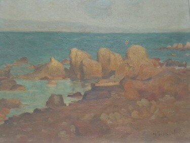 Malerei mit dem Titel "tableau de peinture…" von Ben Brahim Hatem, Original-Kunstwerk, Öl