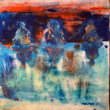 Peinture intitulée "Chitta Vritti Nirod…" par Hatice Türkeli, Œuvre d'art originale, Acrylique Monté sur Autre panneau rigide