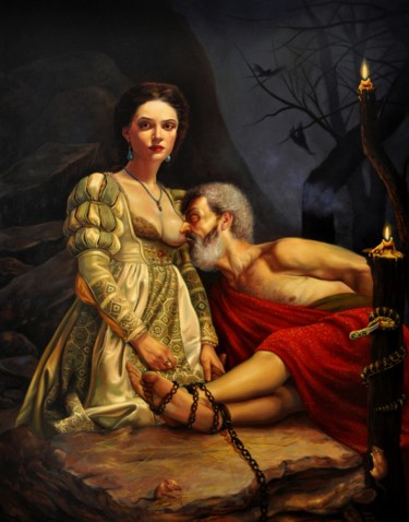 Painting titled "Pero ve Cimon,Tuval…" by Hatice Berrak Çiçe, Original Artwork