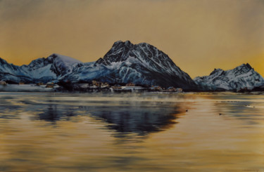 Pintura intitulada "Norway" por Katarzyna Skośkiewicz, Obras de arte originais, Óleo