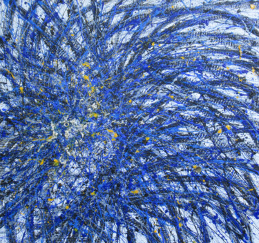 "L'oiseau bleu" başlıklı Tablo Sébastien Hauduc tarafından, Orijinal sanat, Akrilik