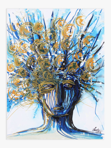 Peinture intitulée "Nos racines" par Stéphane Hauton (O), Œuvre d'art originale, Acrylique