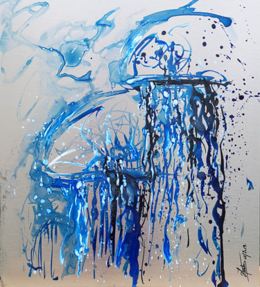 Peinture intitulée "Faire couler l'âme…" par Stéphane Hauton (O), Œuvre d'art originale, Encre