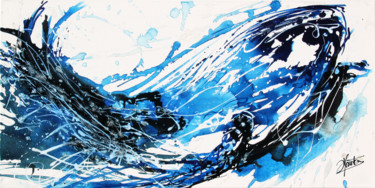 Pintura intitulada "C'et une vague" por Stéphane Hauton (O), Obras de arte originais, Tinta
