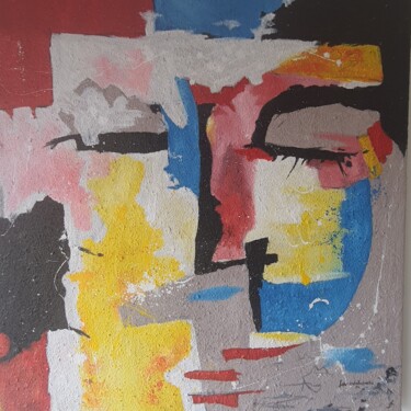 Картина под названием "Portrait" - Havana Jallon, Подлинное произведение искусства, Масло Установлен на Деревянная рама для…