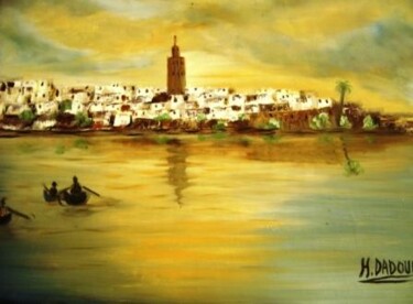 Painting titled "loudaya" by Hayat Dadoun, Original Artwork