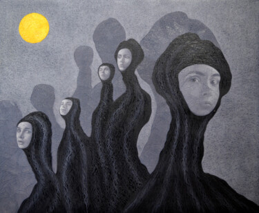Peinture intitulée "Germination" par Haydar Ekinekk, Œuvre d'art originale, Huile