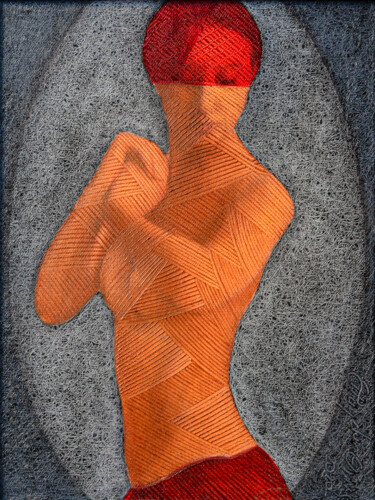 Картина под названием "Nude 4" - Haydar Ekinekk, Подлинное произведение искусства, Масло
