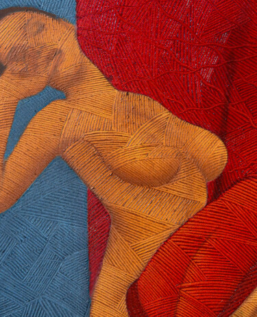 Pintura intitulada "Nude 2" por Haydar Ekinekk, Obras de arte originais, Óleo