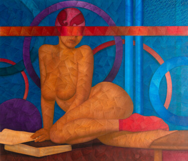 Pittura intitolato "Nude 8" da Haydar Ekinekk, Opera d'arte originale, Olio