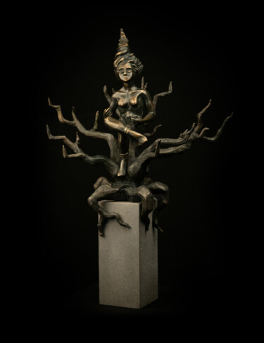 Sculpture titled "Concentration" by Hayk Hovhannisyan, Original Artwork, Bronze