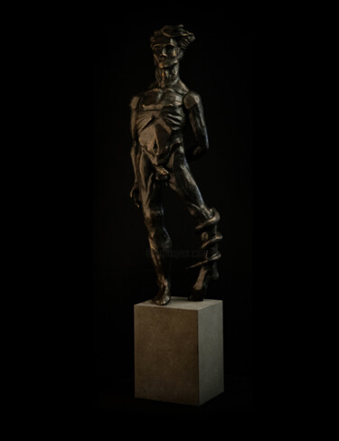 Sculptuur getiteld "Adam Temptation" door Hayk Hovhannisyan, Origineel Kunstwerk, Bronzen