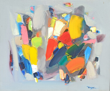 Abstraction-27 Peinture intitulée "Abstraction-27" par Hayk Miqayelyan, Œuvre d'art originale, Acrylique Monté sur Châssis