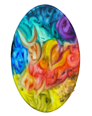 Картина под названием "The embryo" - Hayk-Philipp Sevumyan, Подлинное произведение искусства, Масло