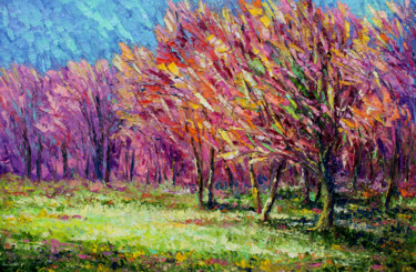 Malerei mit dem Titel "Colorful chord" von Haykuhi Khachatryan, Original-Kunstwerk, Öl