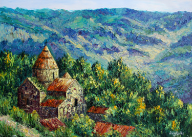 Malerei mit dem Titel "Sanahin" von Haykuhi Khachatryan, Original-Kunstwerk, Öl
