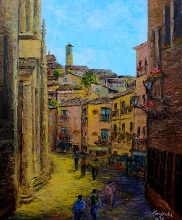 Painting titled "Toledo" by Haykuhi Khachatryan, Original Artwork, Oil