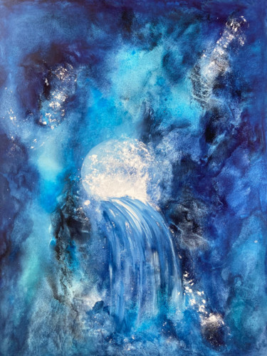 Painting titled "Devenir Source" by Haylia, Original Artwork, Acrylic