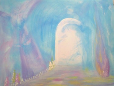 Pintura intitulada "Portail" por Haylia, Obras de arte originais, Acrílico