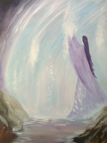 Картина под названием "Alchimie" - Haylia, Подлинное произведение искусства, Акрил