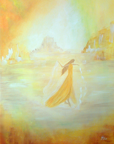 Painting titled "Danse" by Haylia, Original Artwork, Acrylic