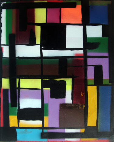 Peinture intitulée "HAYVON Patch Colors…" par Hayvon, Œuvre d'art originale, Acrylique