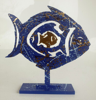 Sculpture titled "HAYVON   poissons F…" by Hayvon, Original Artwork, Resin