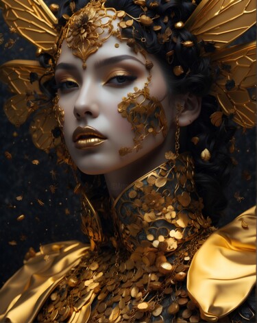 "Golden" başlıklı Dijital Sanat Hazel tarafından, Orijinal sanat, AI tarafından oluşturulan görüntü