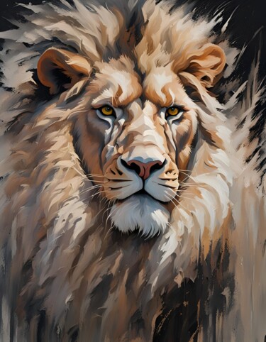"Lion of Judah alla…" başlıklı Dijital Sanat Hazel tarafından, Orijinal sanat, AI tarafından oluşturulan görüntü