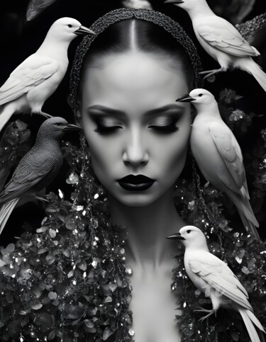 Arte digitale intitolato "The Dove" da Hazel, Opera d'arte originale, fotografia a pellicola