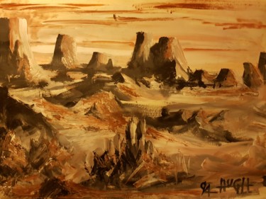 Painting titled "Nevada" by Hugh, Hugues Burger, Original Artwork, Acrylic