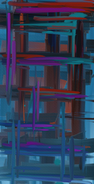 Arts numériques intitulée "Inquiétude" par Hugh, Hugues Burger, Œuvre d'art originale, Peinture numérique
