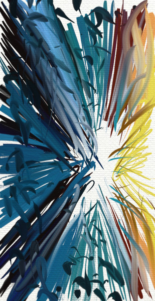 Arts numériques intitulée "Explosion" par Hugh, Hugues Burger, Œuvre d'art originale, Peinture numérique