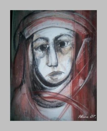 Peinture intitulée "Médiévale" par Hbron, Œuvre d'art originale