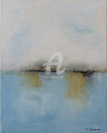 Malarstwo zatytułowany „Blue Seeking” autorstwa Helena Cambeiro, Oryginalna praca, Akryl