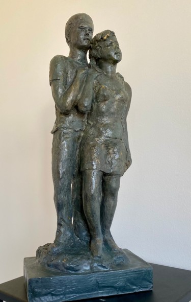 Γλυπτική με τίτλο "Couple 2" από Hiam Demeulenaere, Αυθεντικά έργα τέχνης, Πυλός